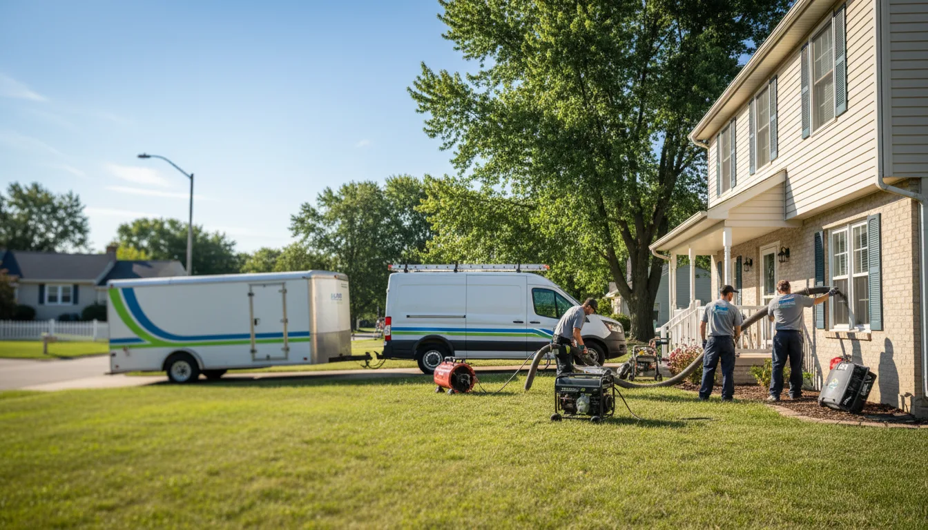 Flooded Basement Restoration And Cleanup With Repair in Linden, MI near me
